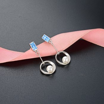Pearl Cut Cubic Zirconia Dangle Earring